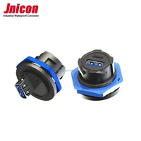 Jnicon IP68 câble étanche industriel USB circulaire automobile connecteur de câble électrique