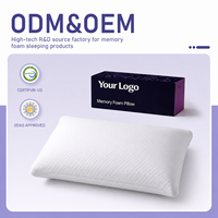Private Label Weißes Gestepptes Memory-Schaum-Kissen mit Dreiecksmuster-Bezug für Hotel- und Heimtextilien Großhandel OEM ODM Fabrik