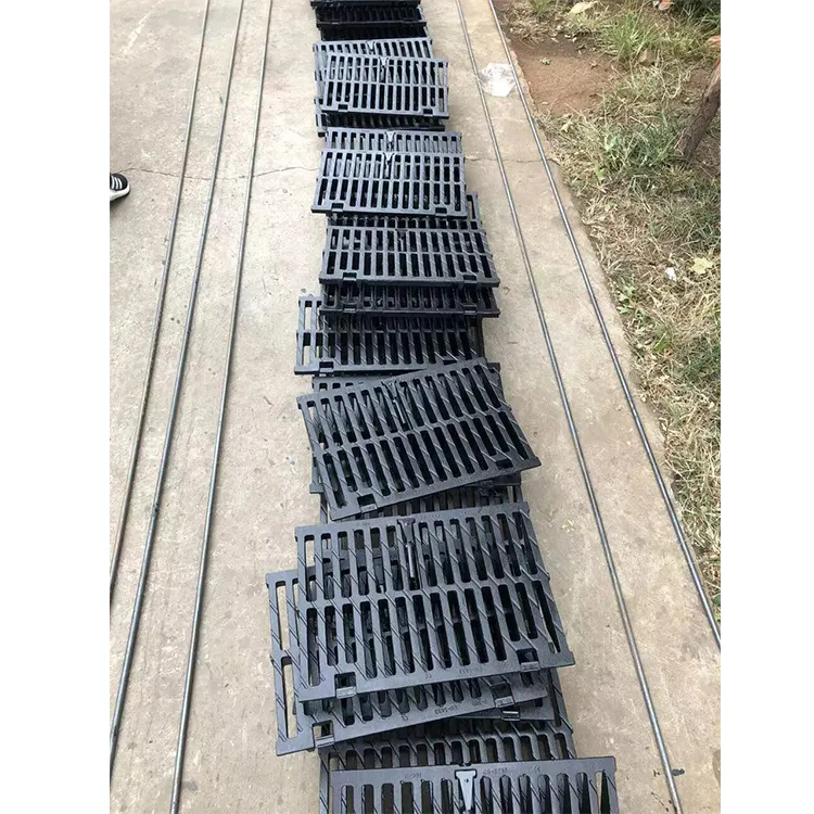 New Type Outdoor 35X50 Cm Drainage Channel Grating Cover Floor Cast Iron Storm Drain Cover Well Grate
