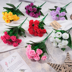 Crisantemos Artificiales de Colores Mezclados, Flores de Seda Realistas, Decoración para el Hogar, Regalo para el Día de la Madre - Product Image 1