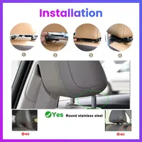 Écran de moniteur d'appuie-tête de voiture 10,1 pouces, tablette Android IPS, écran tactile, lecteur vidéo et musique pour siège arrière, CarPlay, WiFi, FM, 2G, 32G