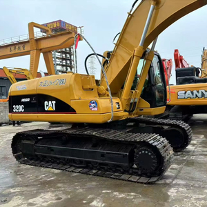 เครื่องขุด320c หนอนผีเสื้อแบบใช้แล้วพร้อมส่วนประกอบหลักมอเตอร์128KW กำลัง21000กก. อุปกรณ์ก่อสร้างที่มีน้ำหนักในการปฏิบัติการ - Product Image 1