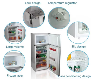 90L Solar Refrigerator Single Door 12V/24V Cell Powered <b>Compressor</b> Cooling for Home Use Freezer Battery 0-10C Temperature Freeze - Product Image 3