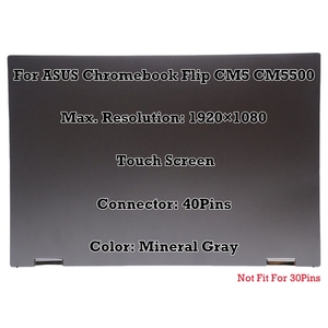 หน้าจอสัมผัสขนาด 15.6 นิ้วสำหรับเปลี่ยน <span class=keywords><strong>ASUS</strong></span> <span class=keywords><strong>Chromebook</strong></span> <span class=keywords><strong>Flip</strong></span> <span class=keywords><strong>CM5500</strong></span> FHD 1920X1080 60Hz 40 พิน ชุดจอ LCD พร้อมดิจิไทเซอร์ - Product Image 2