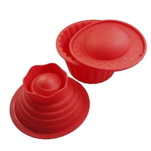 Paquete de 3 moldes gigantes de silicona para cupcakes, conjunto de utensilios para hornear de silicona, como se ve en la tv - Product Image 1