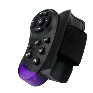 Controlador de volante inalámbrico Universal para coche, botón de Control para DVD, Radio, reproductor Mp5, interruptor de Control remoto inalámbrico