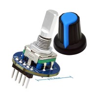 AIsmartLink - Module d'encodeur numérique à bouton rotatif et potentiomètre rotatif avec capuchon de bouton - Fourniture directe usine