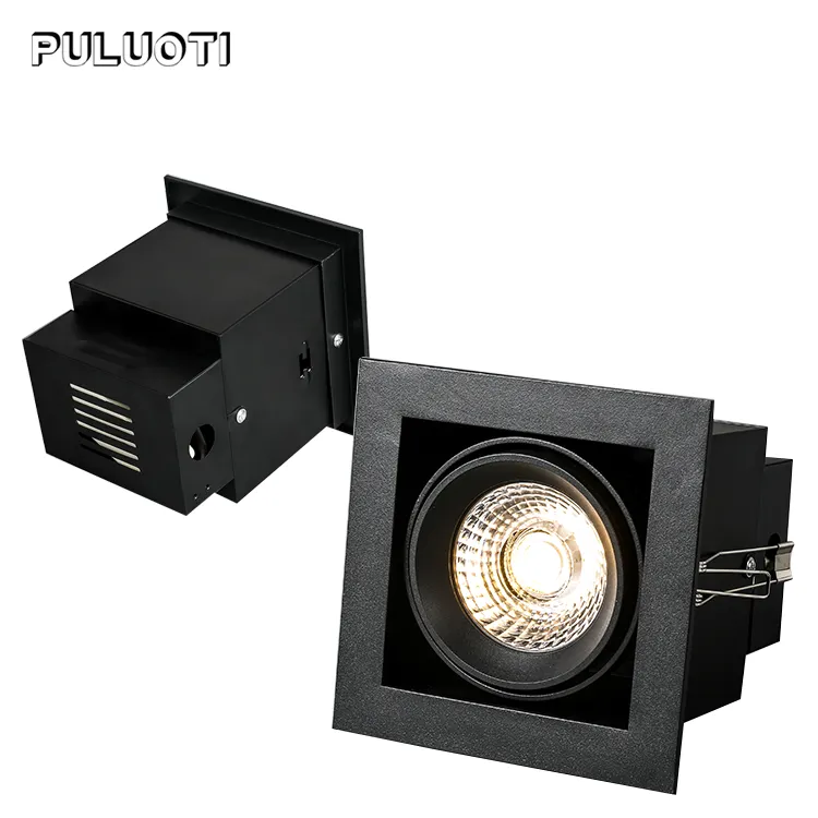 Alto rendimiento sala de estar interior comedor aluminio regulable 12w 18w led downlight