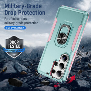 360 °   Custodia con Supporto ad Anello Magnetico per Samsung Galaxy S26 Ultra S25 Edge S24 S23 FE S22 <span class=keywords><strong>S21</strong></span> Plus A56 A16 A15 A06 A07 A17 - Product Image 4