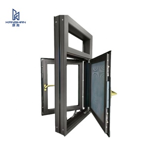 หน้าต่างและประตูอลูมิเนียมอัลลอยด์กระจกสองชั้นสามชั้นพร้อมมุ้งลวด - Product Image 1