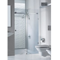 Cabine de douche coulissante en verre pour salle de bain, porte de cabine de douche complète, salle de douche entièrement fermée