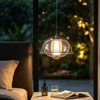 Lampe suspendue moderne minimaliste de style Bauhaus en fer, taille moyenne, pour chambre et entrée