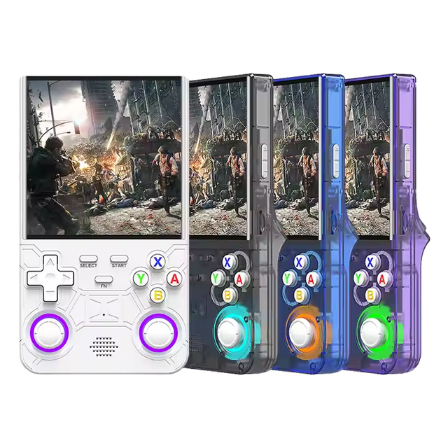 R36 Ultra 4-Inch Screen Classic Retro Handheld Game Player Console 64GB Linux System Online Battle Wifi Support