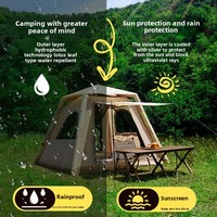 Tente Gonflable Portable Quatre Saisons en Tissu Oxford Imperméable pour Camping Extérieur, Installation Rapide en 1 Minute, Vente en Gros Usine