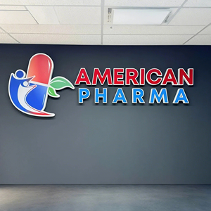 Segnaletica di Logo della farmacia con illuminazione frontale e retroilluminata per interni esterni a <span class=keywords><strong>LED</strong></span> personalizzata