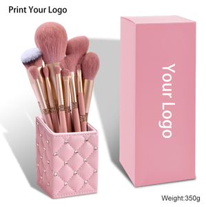 Ensemble de pinceaux de maquillage rose professionnel pinceaux de maquillage fond de teint fard à paupières Contour cosmétiques pinceaux cadeau - Product Image 3