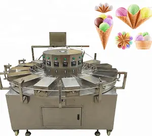 Semi automatic industrial waffle maker rolled sugar cone machine