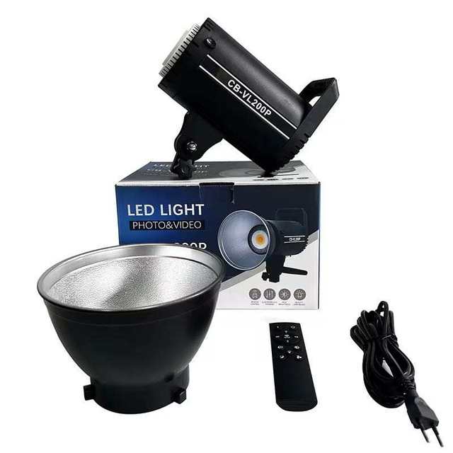 LED Video Professional Photographic Lights Studio Portrait Lamp 200W Outdoor Light LCD Panel Lamp CB-VL200P