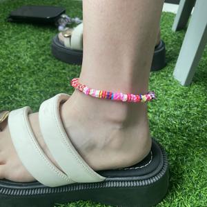 2024 nouveau été marguerite tournesols polymère argile étanche plage <span class=keywords><strong>cheville</strong></span> lettre personnalisée nom de marque corps breloques accessoires de plage - Product Image 6