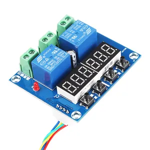 直流 12V LED 数字温湿度控制器独立输出 10A 继电器控制负载 XH-M452