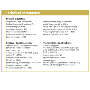 ST-802 Chuyên Nghiệp Ve Áo Phỏng Vấn Hội Nghị Hệ Thống Không Dây Microphone Nhà Thờ Giai Đoạn Metting Xách Tay Không Dây Mic Hệ Thống - Product Image 6