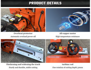 Machine de découpe de mur entièrement automatique, portable, pour béton armé, à double moteur, garantie d'un an - Product Image 5