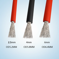 Cable Solar de 4 mm y 6 mm, Stock Europeo, 10 AWG mm² (h1z2z2-k), Cable Solar Doble Puro de 4 mm² para Batería DC, Fabricante Verificado TUV PV