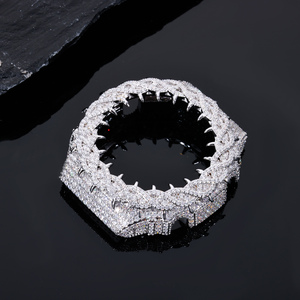 Vente en gros usine : Pièces de <span class=keywords><strong>montre</strong></span> GA2100, Lunette de <span class=keywords><strong>montre</strong></span> plaquée or avec diamants Moissanite VVS, entièrement sertie, Bijoux de fête pour hommes - Product Image 2