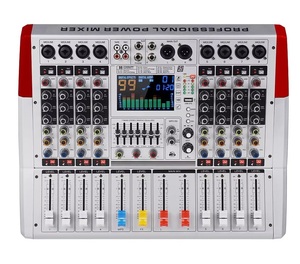 Mezclador Amplificador de Potencia Profesional VR de 4, 6 y 8 Canales, 500W, Consola de Mezclas con MP3, Bluetooth y USB para Actuaciones en Escenario - Product Image 3