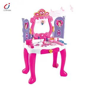 Mode Prinses Meisjes Make-Up Set Kaptafel Speelgoed Dressoir Met Spiegel Speelgoed