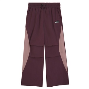Pantalones anchos de mezcla de algodón de peso pesado con bloques de color, estilo casual y tela ultracómoda. - Product Image 2