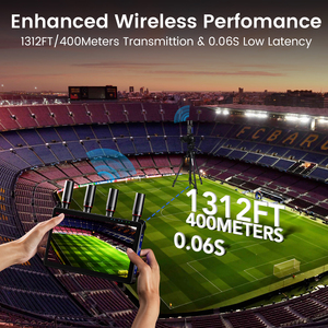 Беспроводной HDMI-передатчик и приемник SYONG 400 метров, 1080P, с задержкой 0.05 с и 7-дюймовым экраном для камер и прямой трансляции спортивных мероприятий - Product Image 3