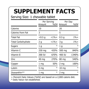 Premium Quality Eye Health Vision Tablets Vitamin and Mineral Formula Eye Care Supplement Support Healthy Immune Function - Product Image 2