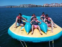 Fauteuil gonflable Crazy Spinning UFO Slider, tube de ski nautique tractable et torsadé, en vente