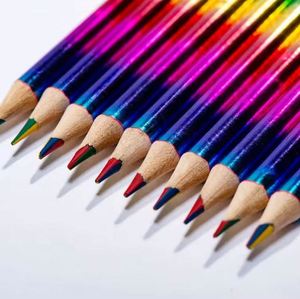 Lápices de Colores Personalizados Arcoíris Cuatro en Uno, Herramienta de Arte para Graffiti DIY, para Niños, para Colorear y Dibujar - Product Image 3