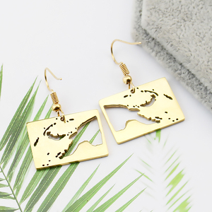 Pendientes Colgantes Y2K <span class=keywords><strong>de</strong></span> Papúa Nueva Guinea, Joyería <span class=keywords><strong>de</strong></span> Acero Inoxidable para Hombres y Mujeres, Amuletos para el Día <span class=keywords><strong>de</strong></span> San Valentín, Pendientes Unisex - Product Image 4