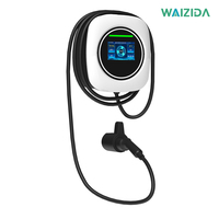 Borne de recharge murale ICE61851 22 kW, modèle C3, triphasée, écran TFT, chargeur AC pour véhicules électriques