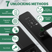 Tuya Smart Digital Home Door Lock Alexa App Teclado biométrico Lector de huellas dactilares Electrónico Impermeable WiFi Cerradura de puerta Llave Ttlock