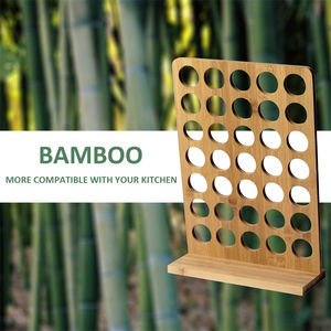 Organisateur de tiroir de support de dosette de café pour le stockage de plateau de support de bambou de <span class=keywords><strong>Capsule</strong></span> de Nespresso <span class=keywords><strong>Vertuo</strong></span> - Product Image 5