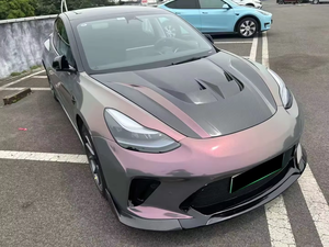 BTC <span class=keywords><strong>prix</strong></span> usine Kit de carrosserie pour <span class=keywords><strong>Tesla</strong></span> modèle 3 à Robot Hacker Style pare-chocs avant arrière jupe latérale capot FRP matériel - Product Image 2