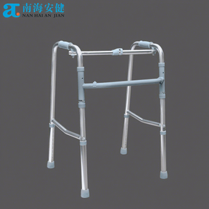 Déambulateur en aluminium pliable à un bouton économique et bon marché, aides à la marche, Andador AJ-903A - Product Image 1