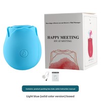 Best-seller Vibromasseur Rose pour Femmes - Jouet pour adultes en silicone sans fil en forme de fleur, 10 fréquences, étanche IPX4, rechargeable par USB, 40