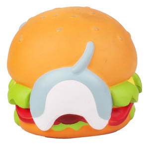 Cute Burger Cat <b>Squishy</b> Toy Soft PVC Promotional Gift With Custom Logo Printing - Product Image 4