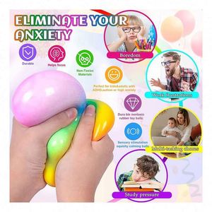 Ensemble de balles squishy personnalisées 2024 pour adultes, design innovant en forme de glaçon, jouet anti-stress à presser, nouveau design amusant de jouet squishy - Product Image 2