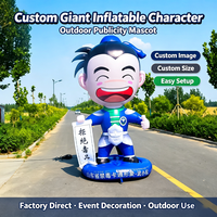 Mascotte florale gonflable géante personnalisée de 4 m, durable, résistante au soleil, imperméable, en tissu Oxford, pour événements publics, publicité extérieure