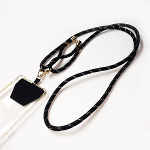 スマホネックストラップ 人気 クロスボディ 着脱式 ホルダー 調節可能 パッチ付き 全機種対応 携帯ストラップ - Product Image 1