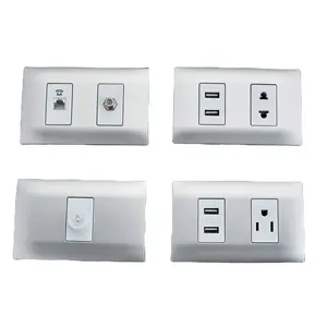 South American style interrupor multi switch light home us and Italy standard wall switch