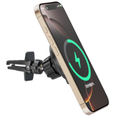 Vente en gros Support magnétique sans fil à charge rapide pour Smartphones Support de charge compatible avec le chargeur de voiture et les écouteurs
