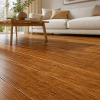 Plancher composite en bambou de style moderne pour intérieur, dimensions stables, idéal pour les travaux de décoration intérieure de condos et cafés