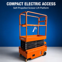 Plateforme élévatrice à ciseaux électrique autopropulsée Everlift 3m 4.8m 6m, plateforme de travail en hauteur, capacité de levage mobile de 450 kg